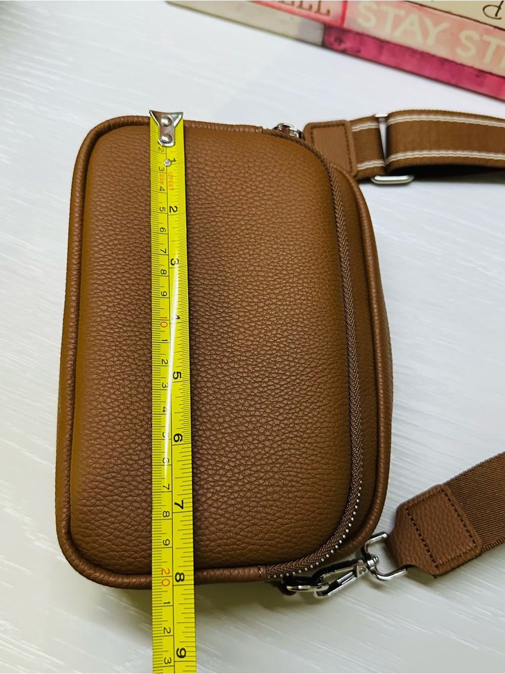 Classic Crossbody Camera Bag - color Brown - Picture 5 of 7